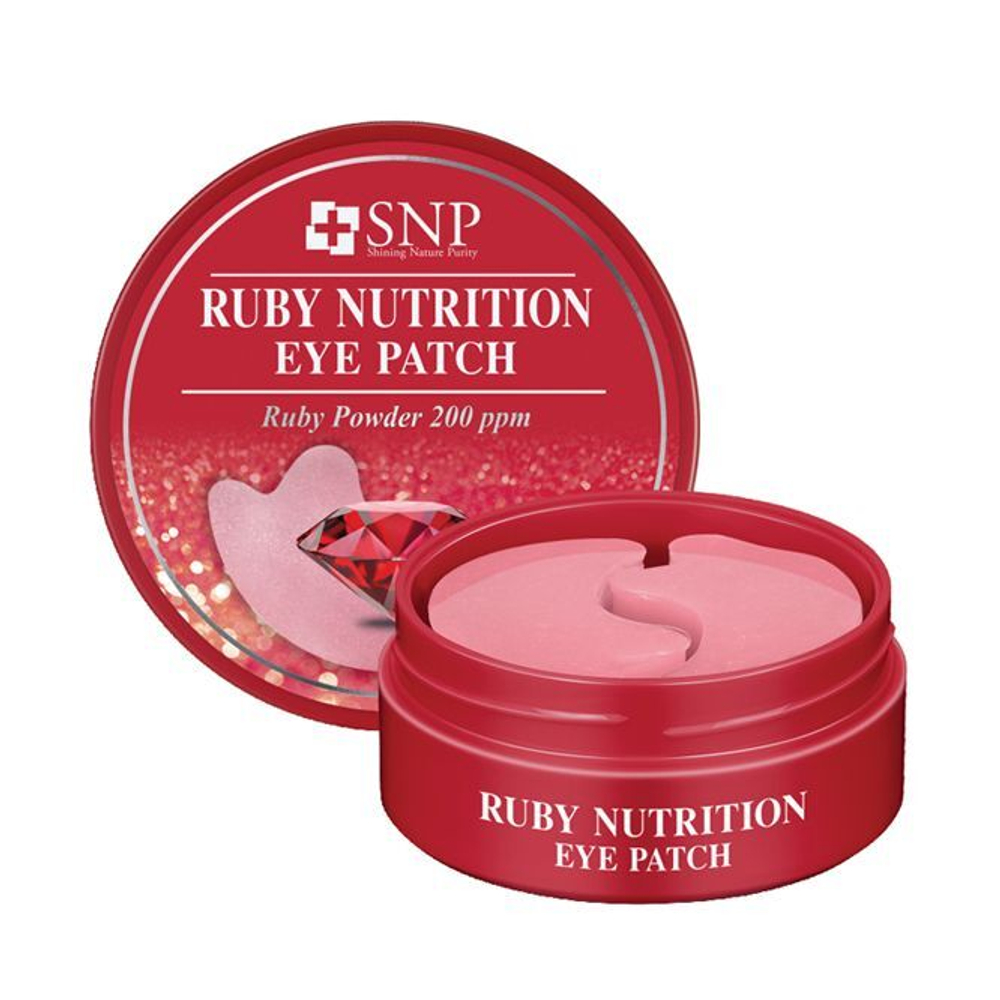 SNP Патчи с экстрактом пудры рубина Ruby Firming Eye Patch, 60 шт.