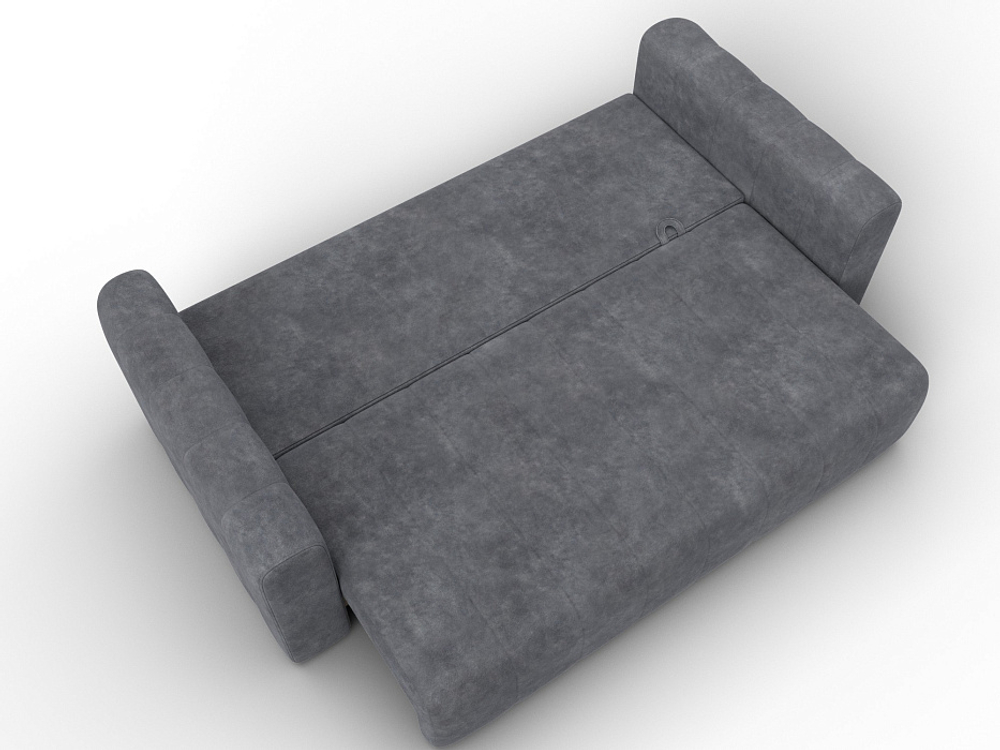 Диван прямой Лига-062 НПБ ВЕЛЮР BRUT 16 темно-серый