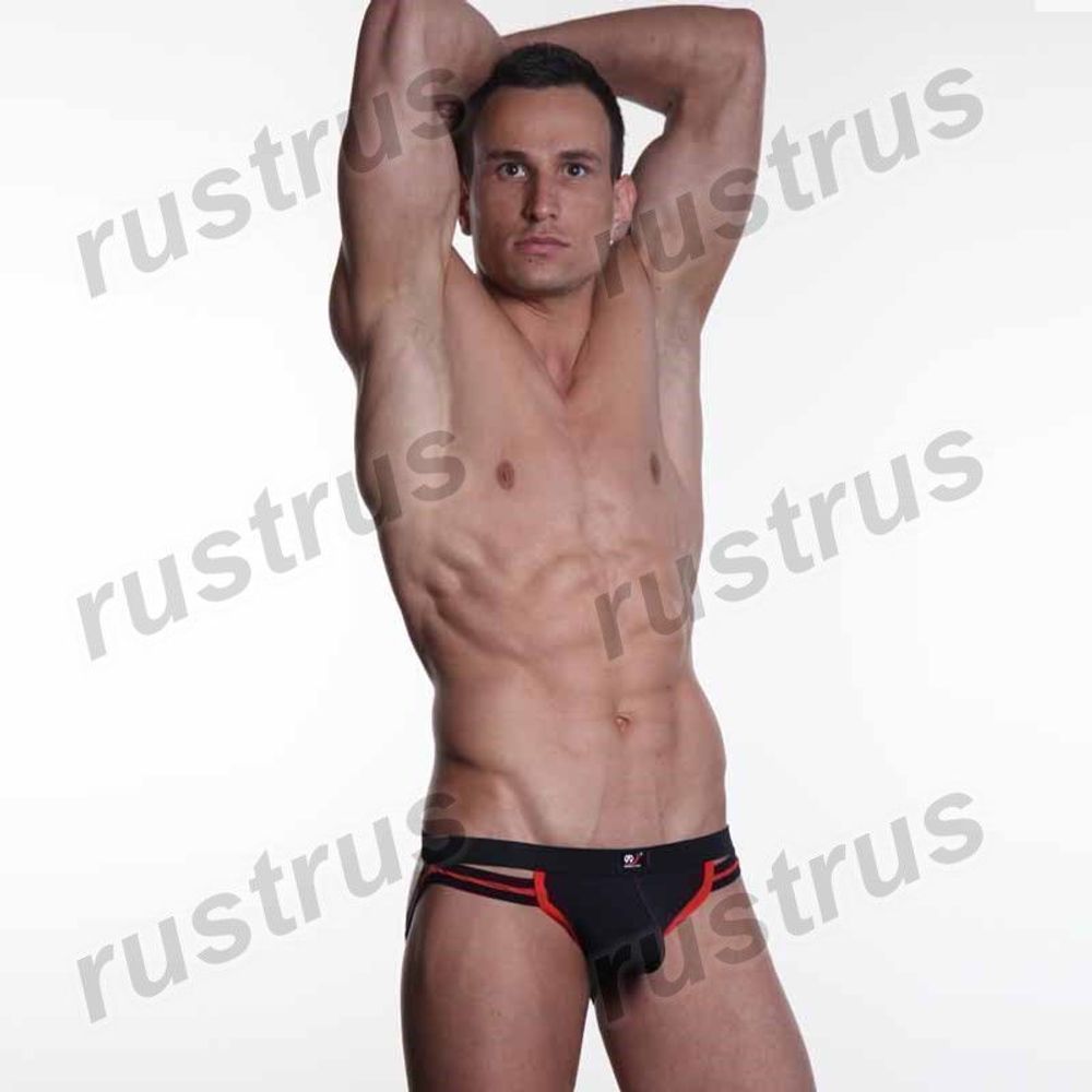 Мужские трусы джоки черные WANGJIANG WG00085