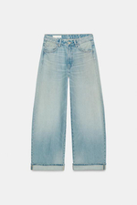 TRF СКЛАДНЫЕ ДЖИНСЫ С НИЖНЕЙ ЛИНИЕЙ ТАЛИИ - zara