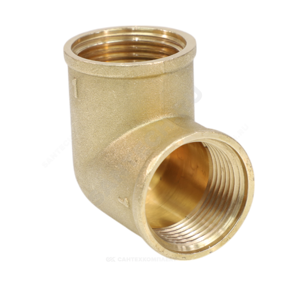 Угольник латунь Ду 20 (3/4") ВР/ВР VALFEX VF.090.L.034