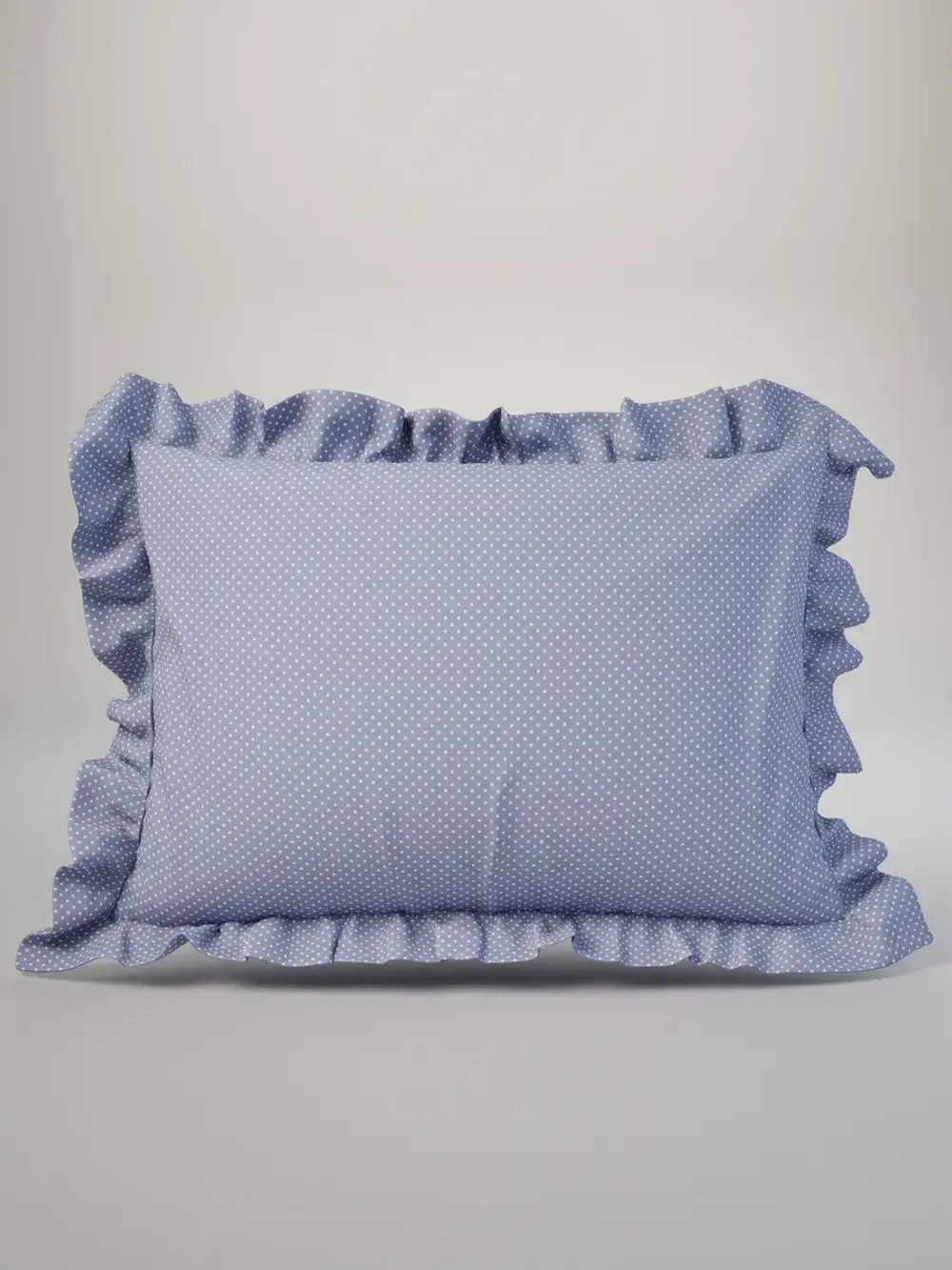 Декоративная наволочка с рюшами, оборками "Нежность" 40х60см, 1 шт, без молнии