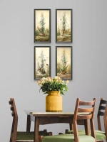 Картины на стену интерьерные 4 шт, 19*38 см