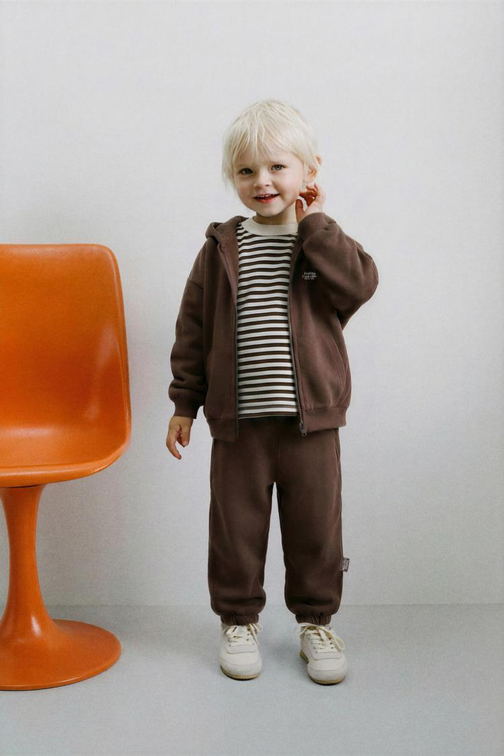 ZARA БРЮКИ-ДЖОГГЕРЫ, КОРИЧНЕВЫЙ