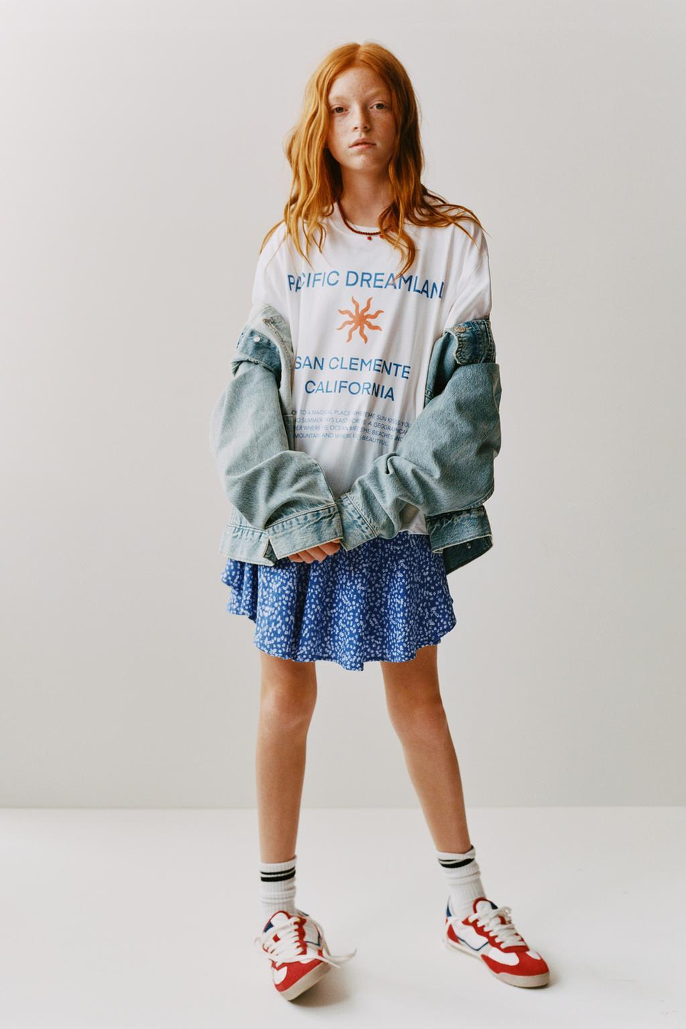 ZARA ФУТБОЛКА С НАДПИСЬЮ, БЕЛЫЙ