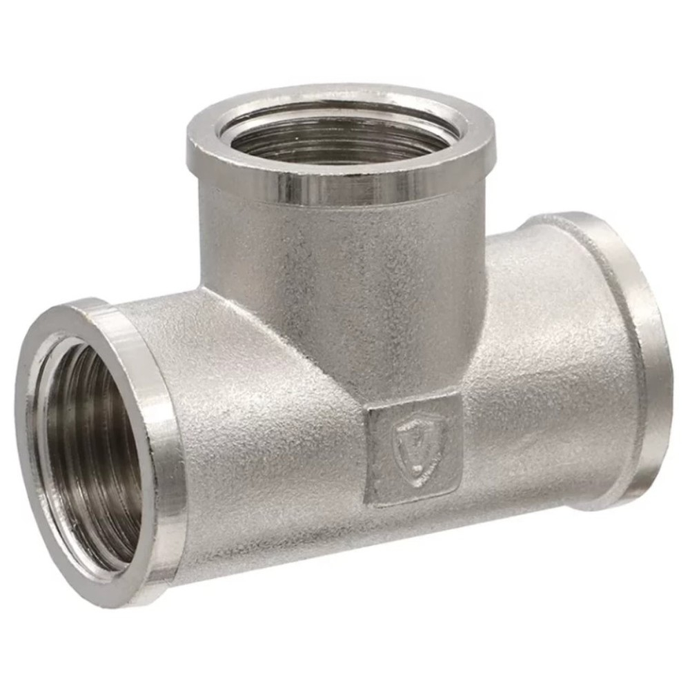 Тройник VIEIR ВВВ 1"х1/2"х1" тяж.никел. TFN535-Z