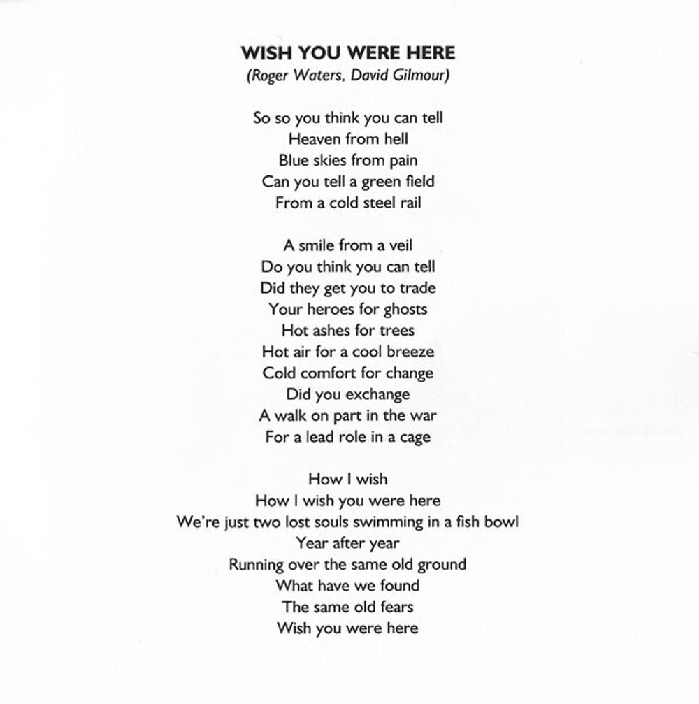 Pink Floyd. Wish You Were Here (CD)