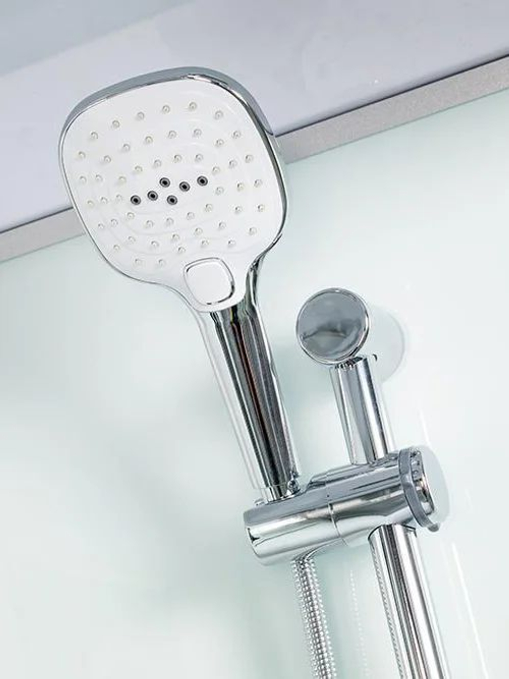 Душевая кабина WeltWasser  WW500 NESSE  904 90х90 см,  прозрачное стекло, поддон низкий, гидромассаж