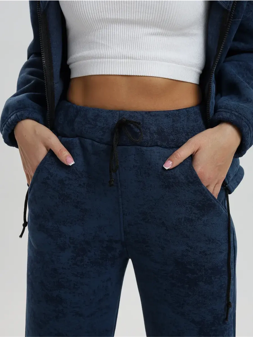 Костюм спортивный теплый с начесом на молнии