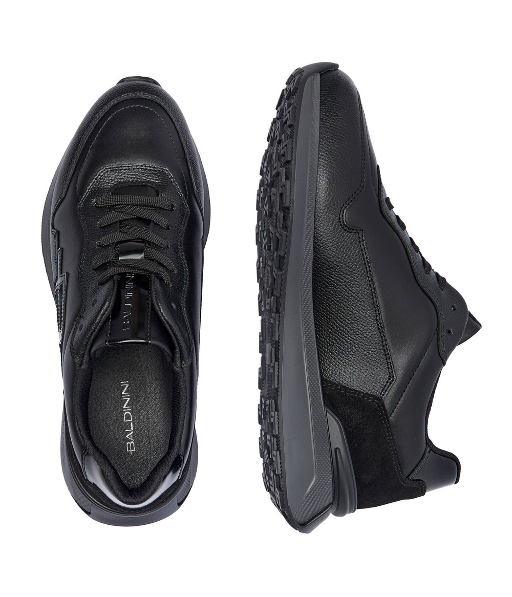 Кожаные кроссовки Baldinini - черный(U5B840T1CEVI)