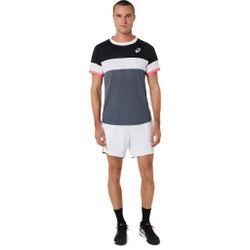 Мужское теннисное поло ASICS Match Top Tee T-Shirt Men - Black, Red
