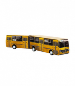Автобус-гармошка (желтый)1:87 Сборная модель из картона.