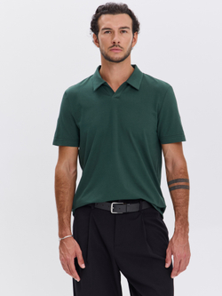 Футболка-поло трикотажная повседневная