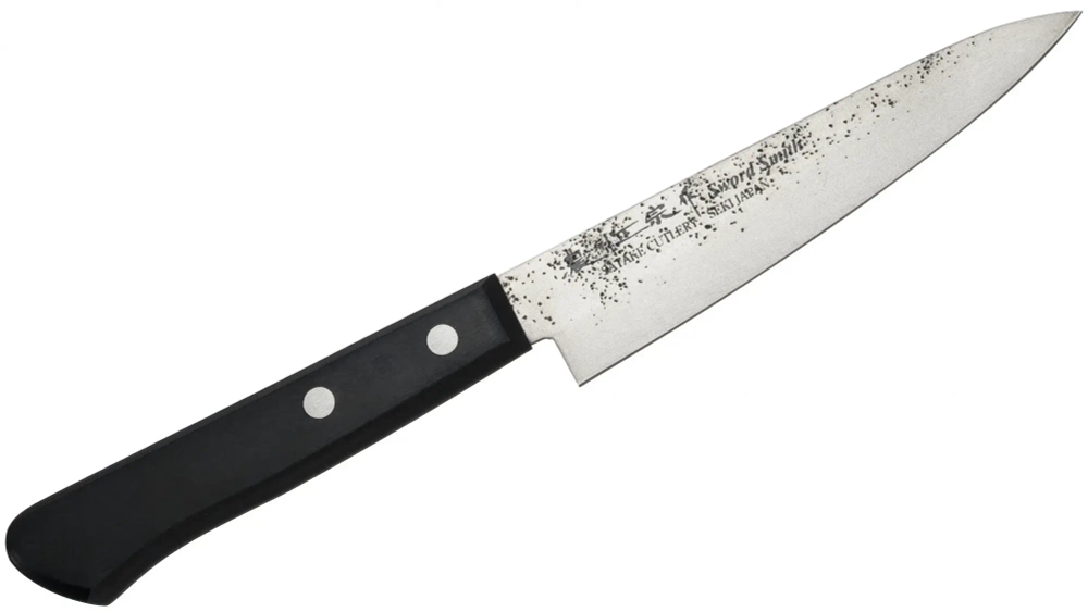 Satake Нож Satake Nashiji Black Pakka 12см универсальный