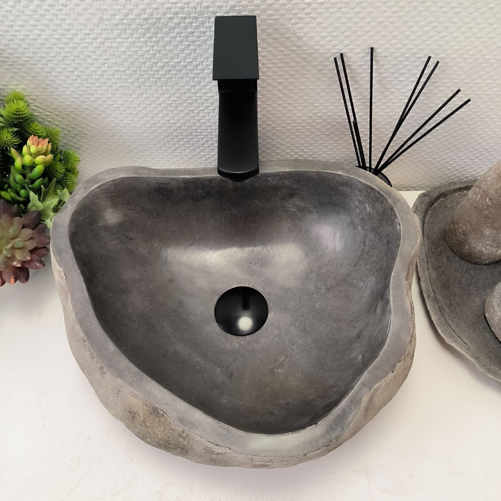 Раковина из речного камня RS63901 (41*34*15) 0120