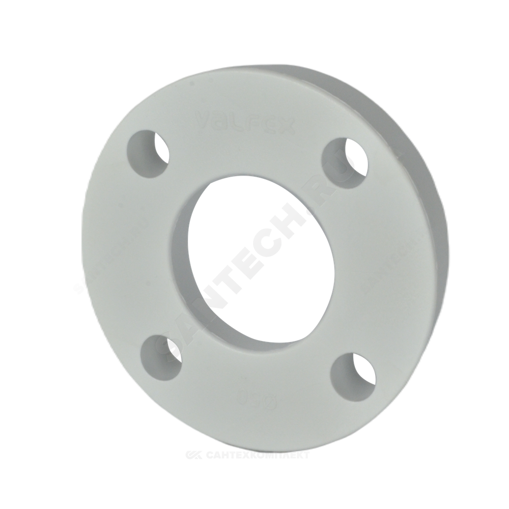 Фланец PP-R белый Ду 65 Ру25 для бурта PP-R Дн 75 VALFEX 10188075