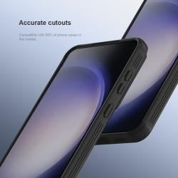 Защитное стекло на экран 6D для Samsung Galaxy S24 и S25, тонкие черные рамками и олеофобное покрытие, G-Rhino