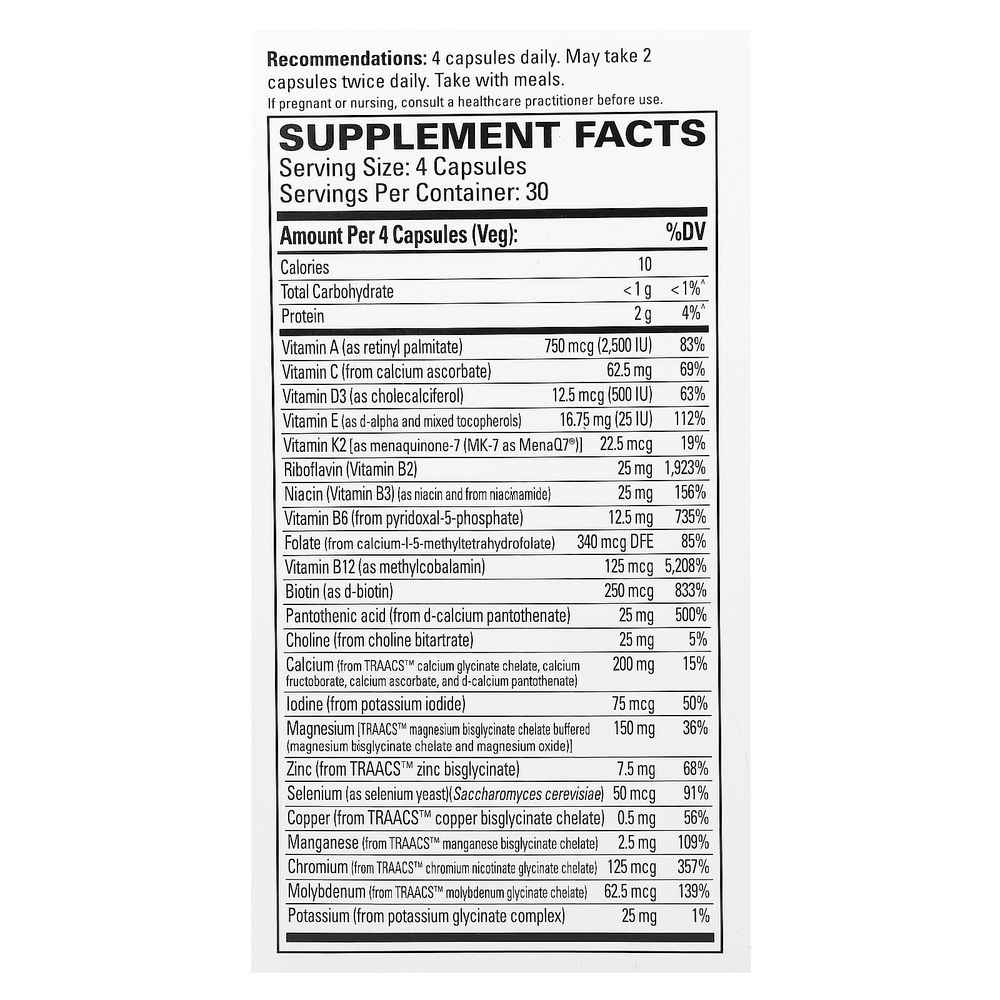 Terry Naturally, Clinical Essentials, мультивитамины и минералы, 120 капсул