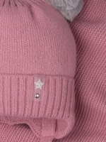 Шапка зимняя вязаная и снуд