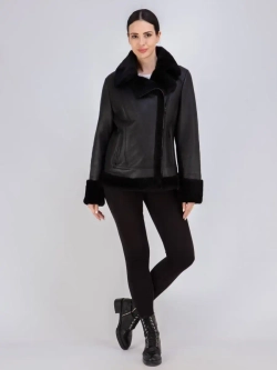 Дубленка женская авиатор натуральная зимняя Турция