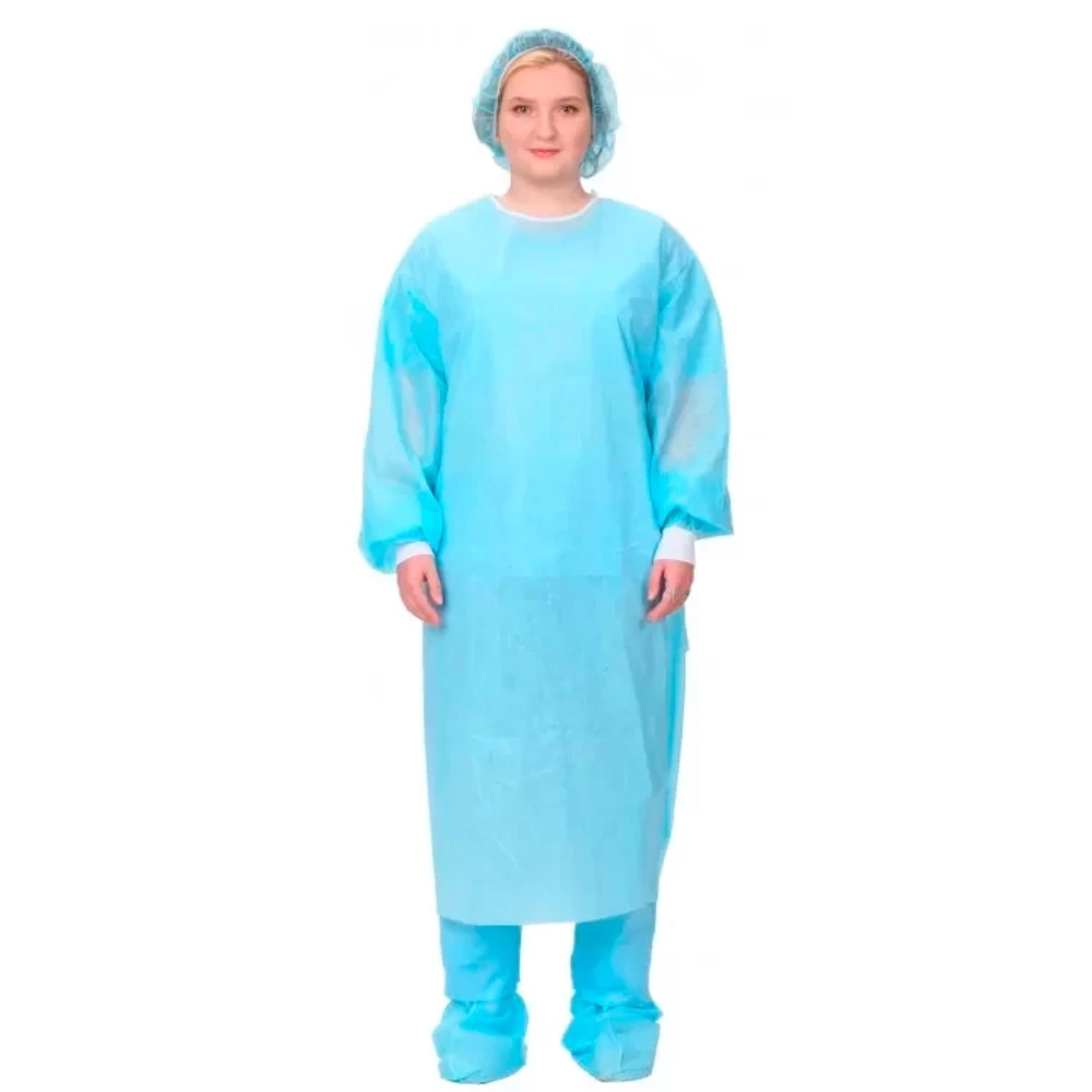 Халат хирургический стерильный Лайт тип 1 140 см плотность 25 размер 52-54 рукав манжета 70 шт