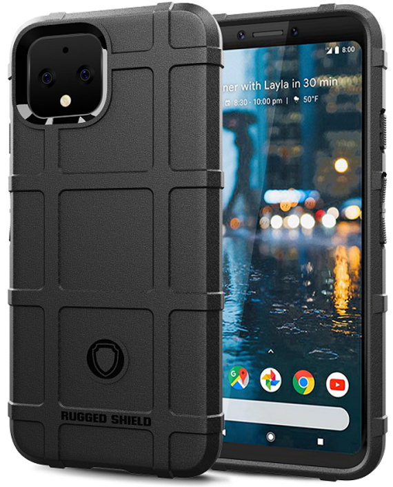 Чехол на Google Pixel 4 цвет Black (черный), серия Armor от Caseport