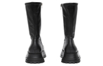Burberry Leather Boots Black Women"s