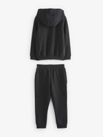 Толстовка с капюшоном на молнии и джоггеры для девочки Next D58-922, Черный