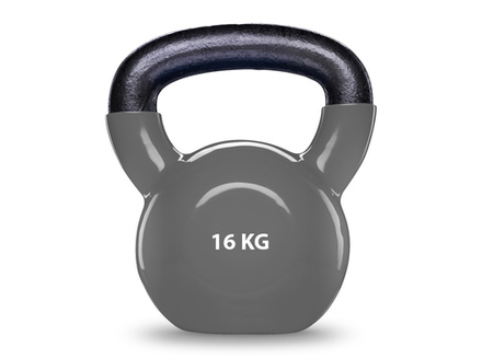 Гиря виниловая Espado 16 кг, серая