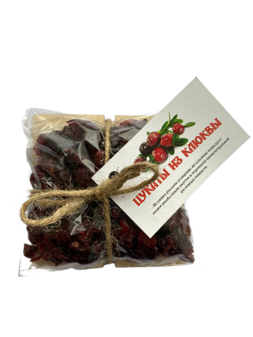 Цукаты из клюквы на деревянной подложке "Монастырский Гостинец" 70 гр.