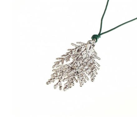 Колье лист Ester Bijoux Кипарис LF28A-S BW