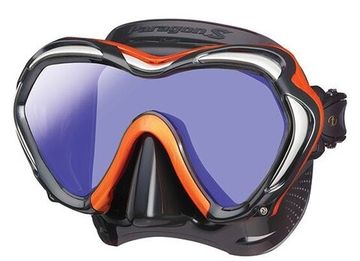 Маска TUSA Paragon S моностекольная, антиблик, оранжевая