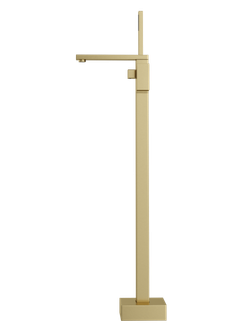 Напольный смеситель для ванны с душем STWORKI Карлстад S35130GM матовое золото