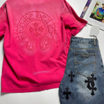Джинсовые шорты Chrome Hearts