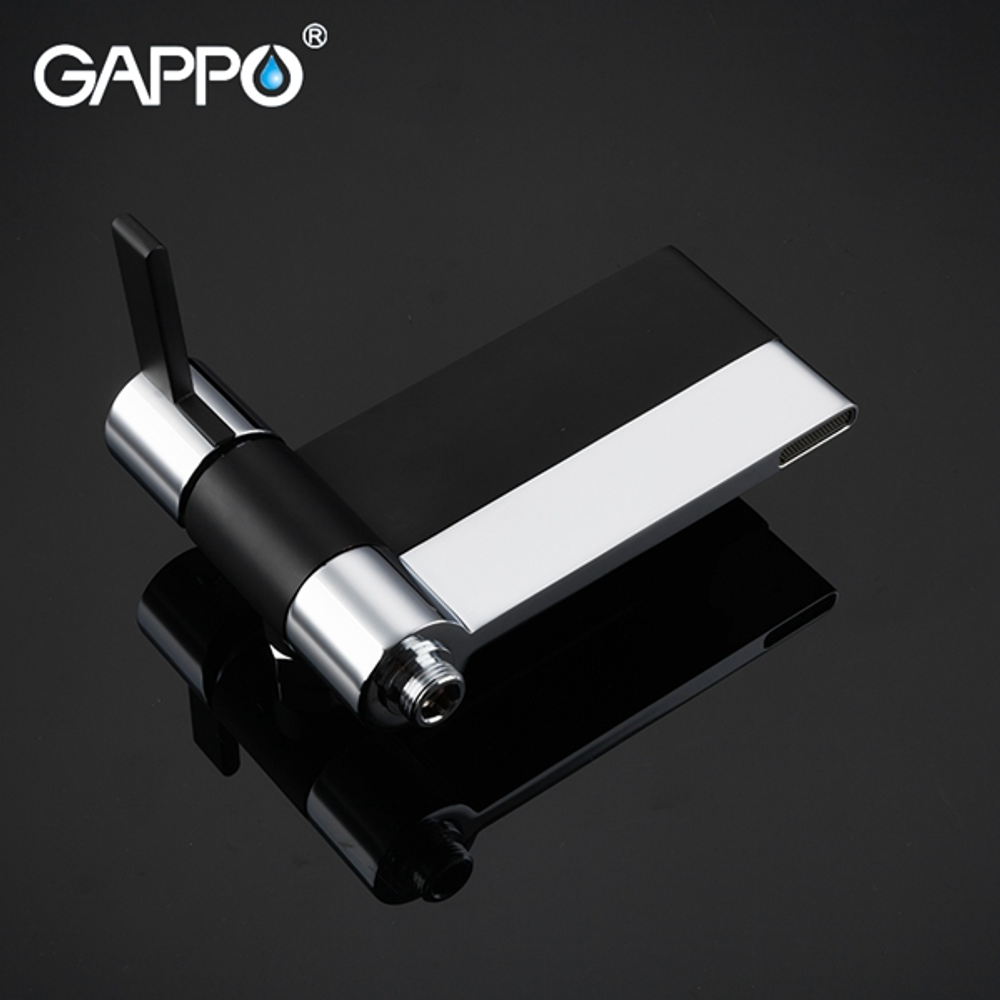 Смеситель для ванны GAPPO чёрный G3281