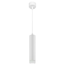 Светильник подвесной (подвес) ЭРА PL18 WH/CL MR16 GU10 потолочный цилиндр белый, прозрачный