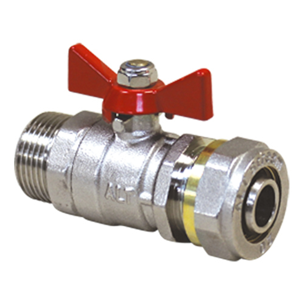 Кран шаровой полнопроходной наружная, ручка бабочка Altstream ALT-Z 3/4*