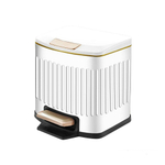 Ведро для мусора 5л с педалью нерж, BZ-A75LWH