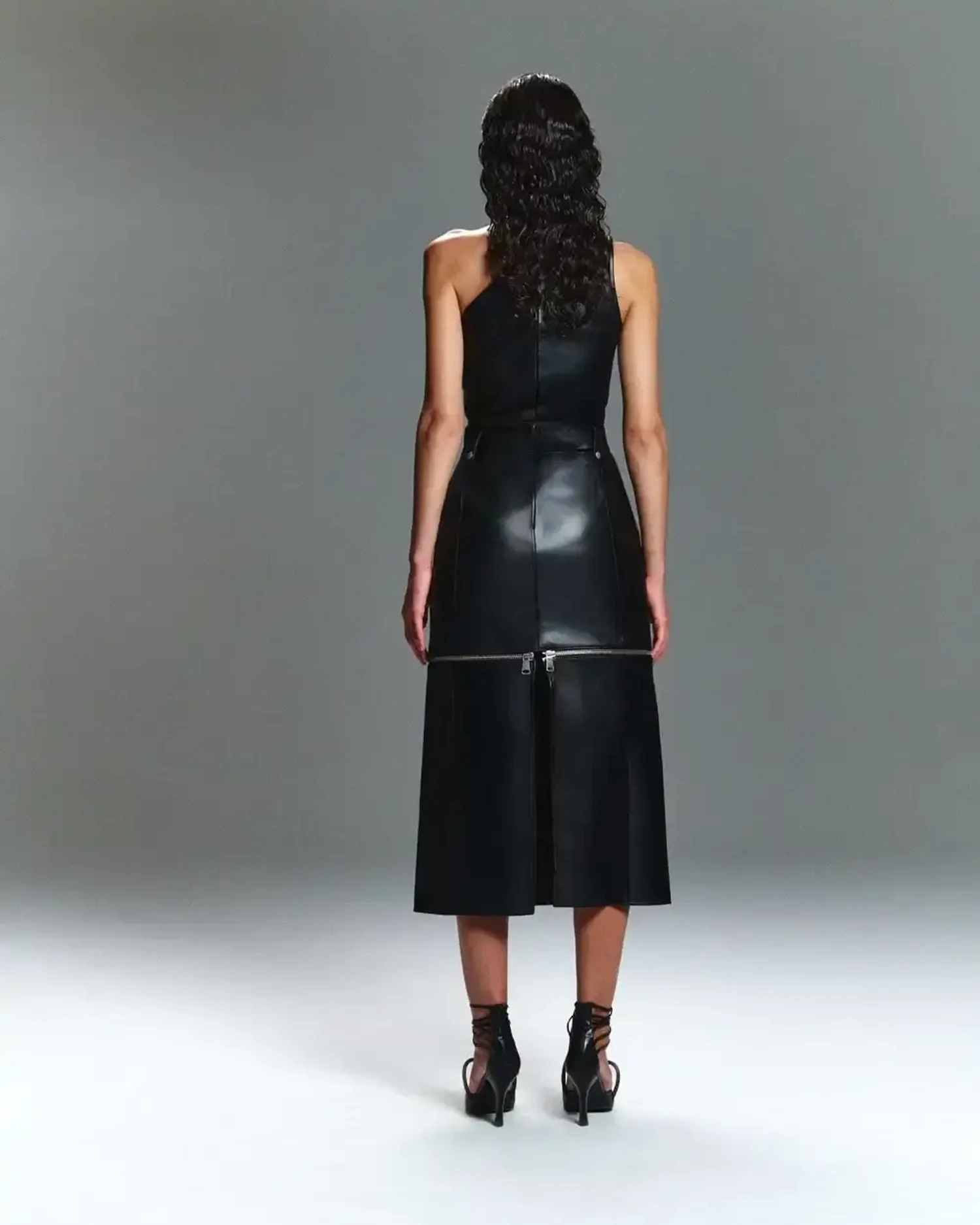 Платье-трансформер из кожи Наппа