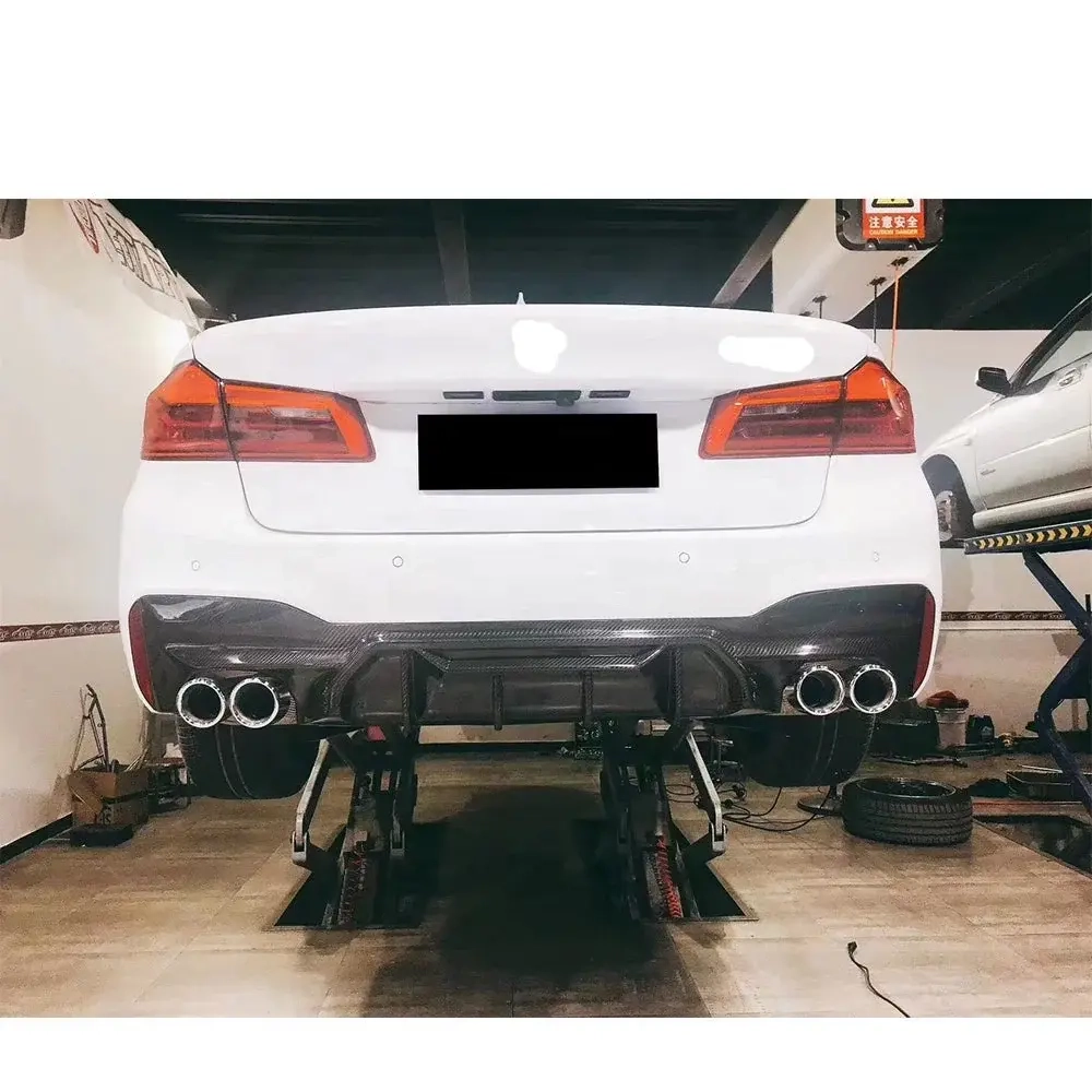 Карбоновый диффузор заднего бампера для BMW 5 серии G30 G38 2017-2020 БМВ