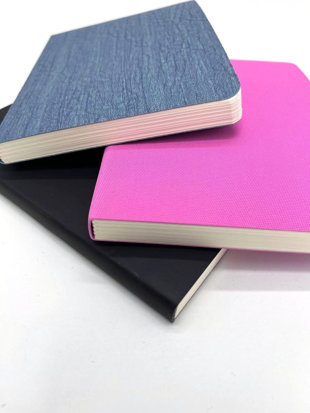 Набор 3 блокнота 88л (138*102мм) лин. роз.,графит, сине-серый (5447-8)