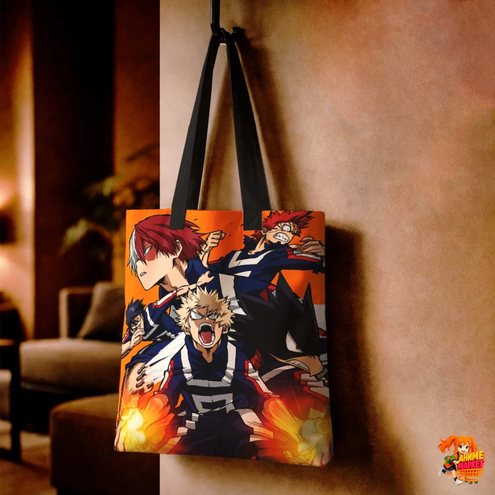 Сумка шоппер с принтом Моя геройская академия