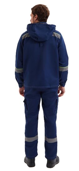Костюм "Грань" (куртка с капюшоном+п/к) цв. синий