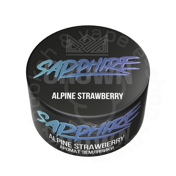 Табак для кальяна Sapphire Crown,с ароматом Alpine Strawberry, 100 гр