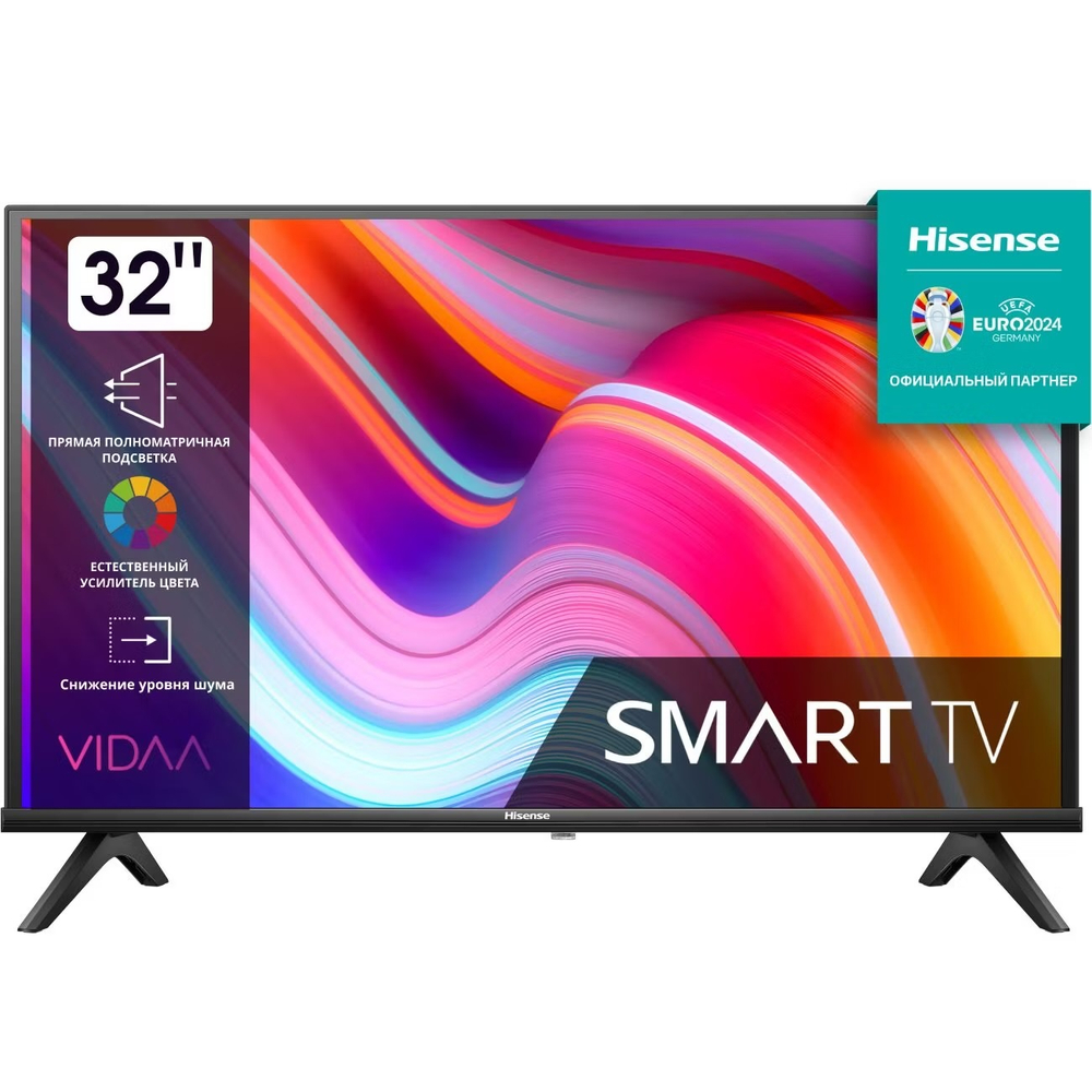 Телевизор Hisense 32A4K 81см, HD, LED, Smart TV, Vidaa OS