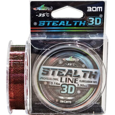 Леска зимняя 3D Steal TH 30м. 0.12мм