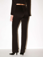 Брюки узкие с высокой посадкой без пояса костюмные