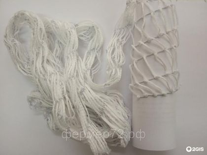 Сетка для колбасы Вектор Спираль Эластик 50-125/12, бело-голубая 3,5 м