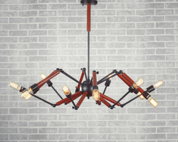 Люстра Double Octopus Wood