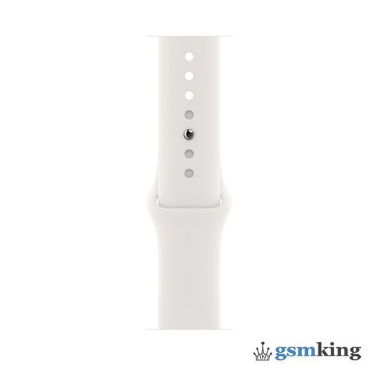 Apple Watch SE 2020 GPS 44mm Aluminum Case with Sport Band White MYDQ2LL/A